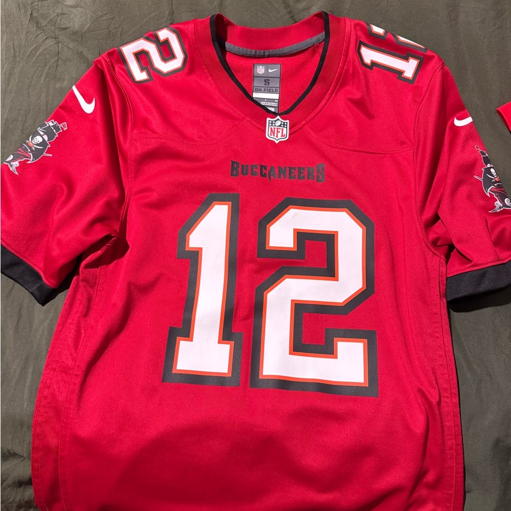 NFL Buccaneers Red Jersey with Number 12